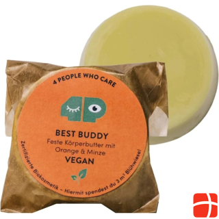 4peoplewhocare Veganer Best Buddy Körperbutter Minze-Orange (Nachfüller)