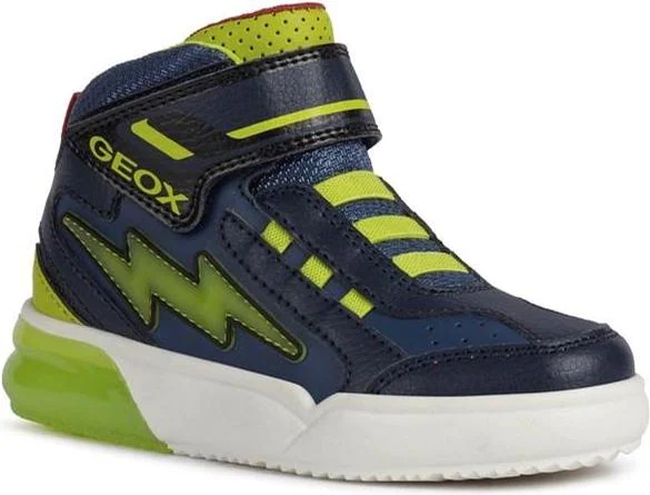 Geox Boys Sneaker Grayjay With Leather Lined
